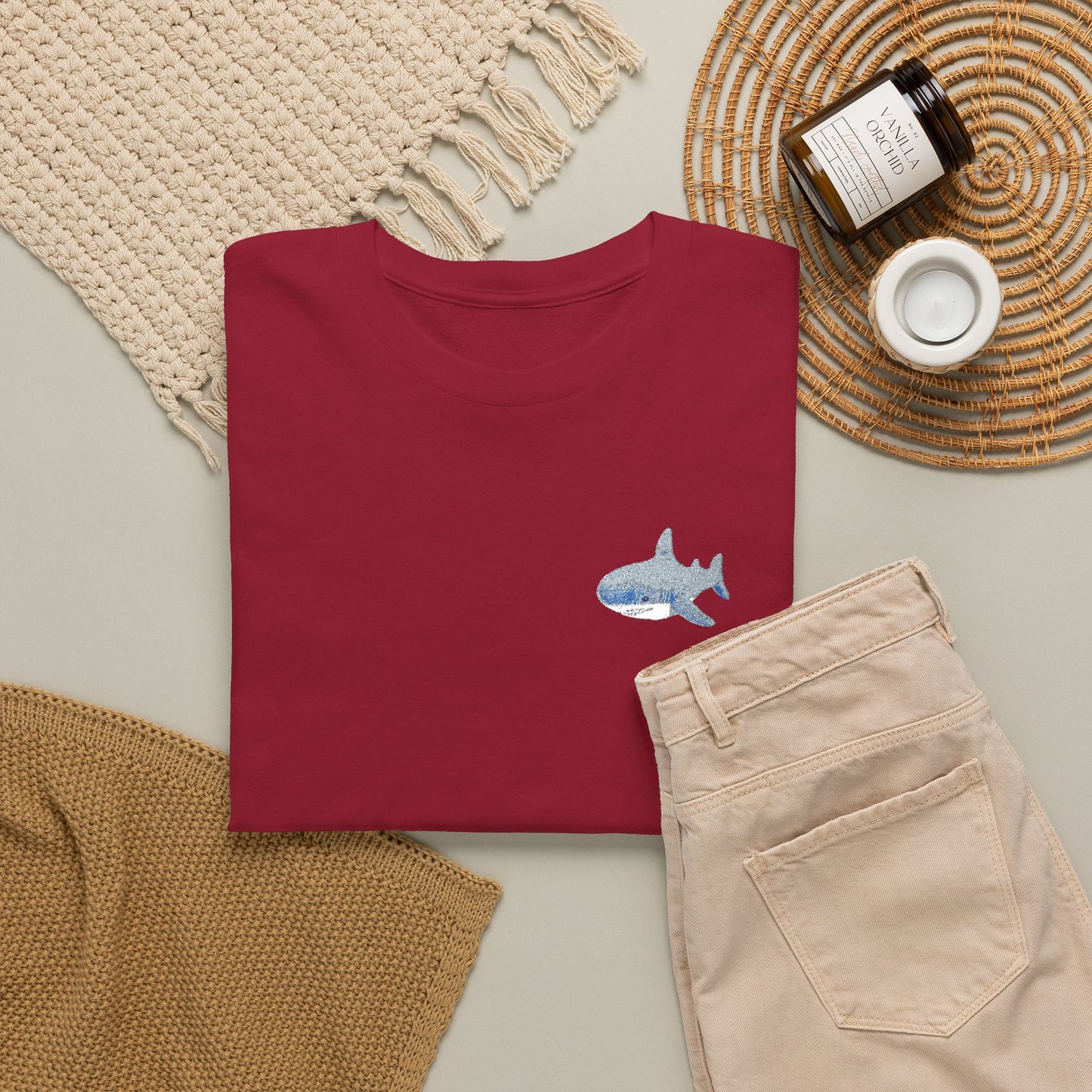 Embroidered Shork Tee