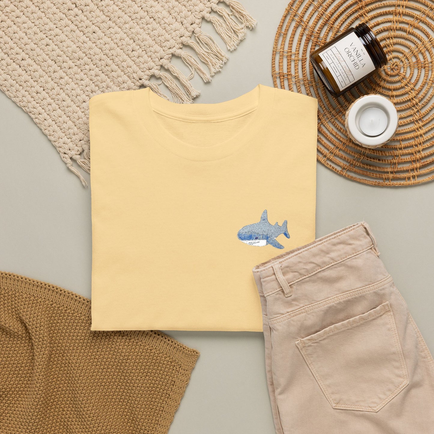 Embroidered Shork Tee