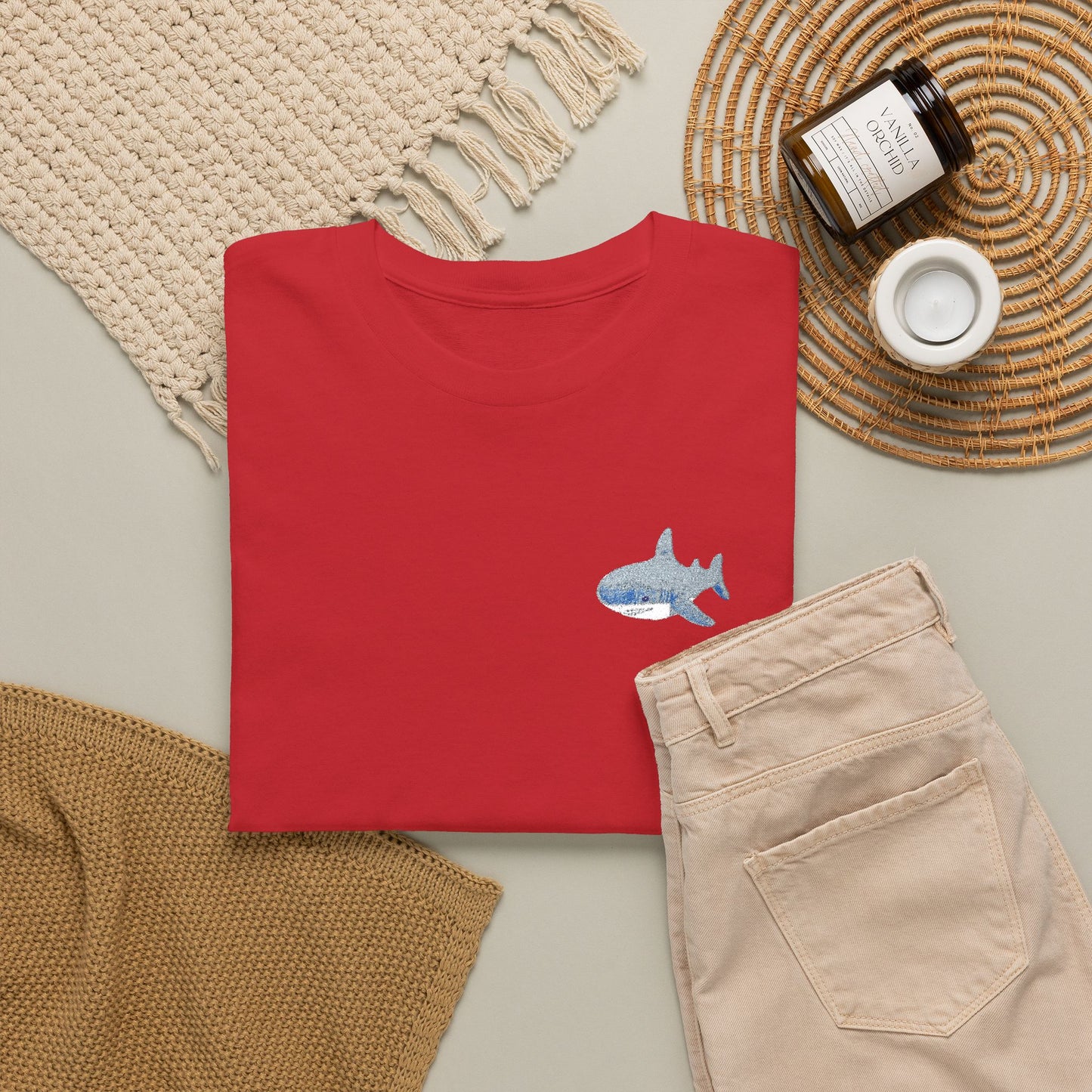 Embroidered Shork Tee