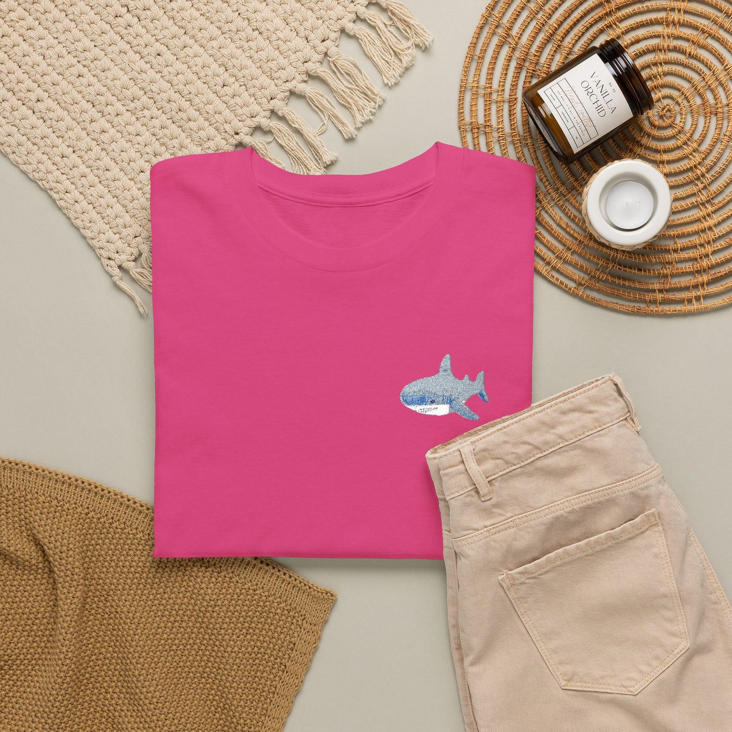 Embroidered Shork Tee