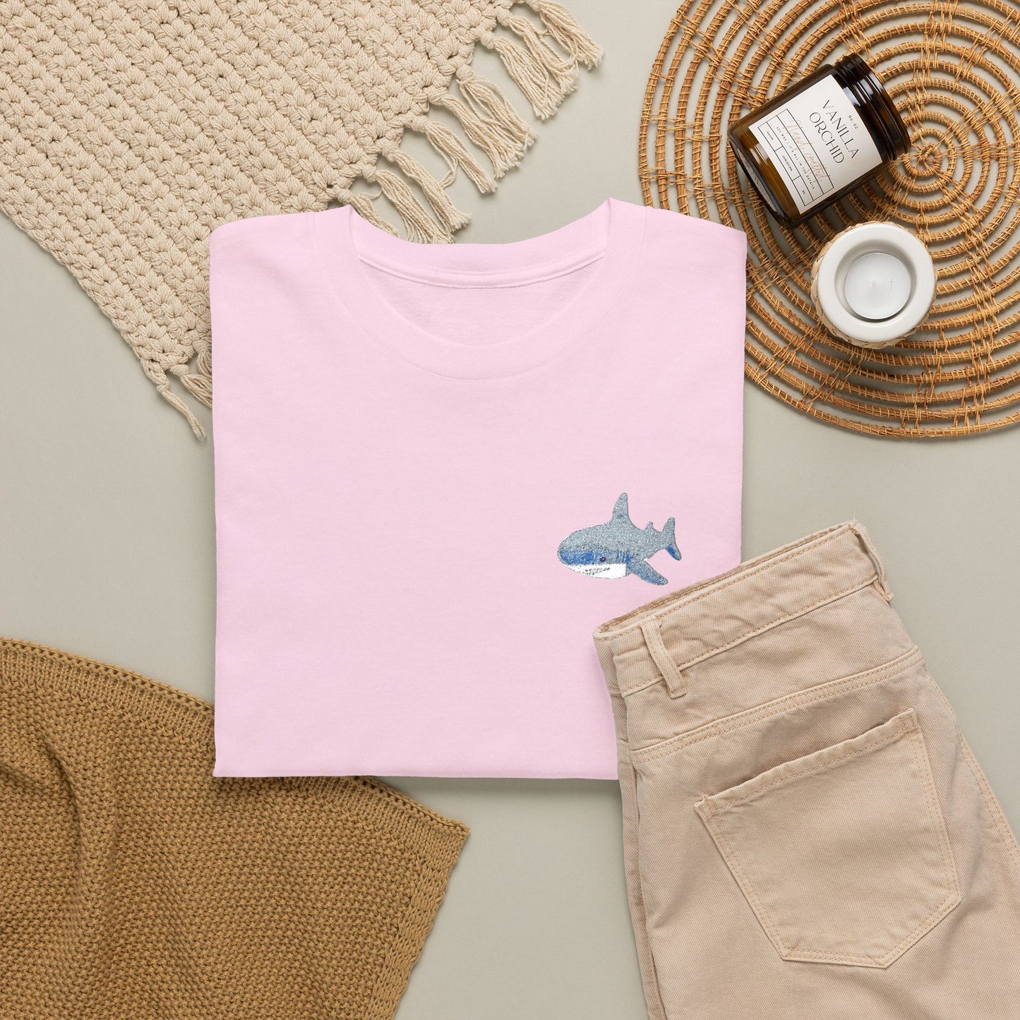 Embroidered Shork Tee