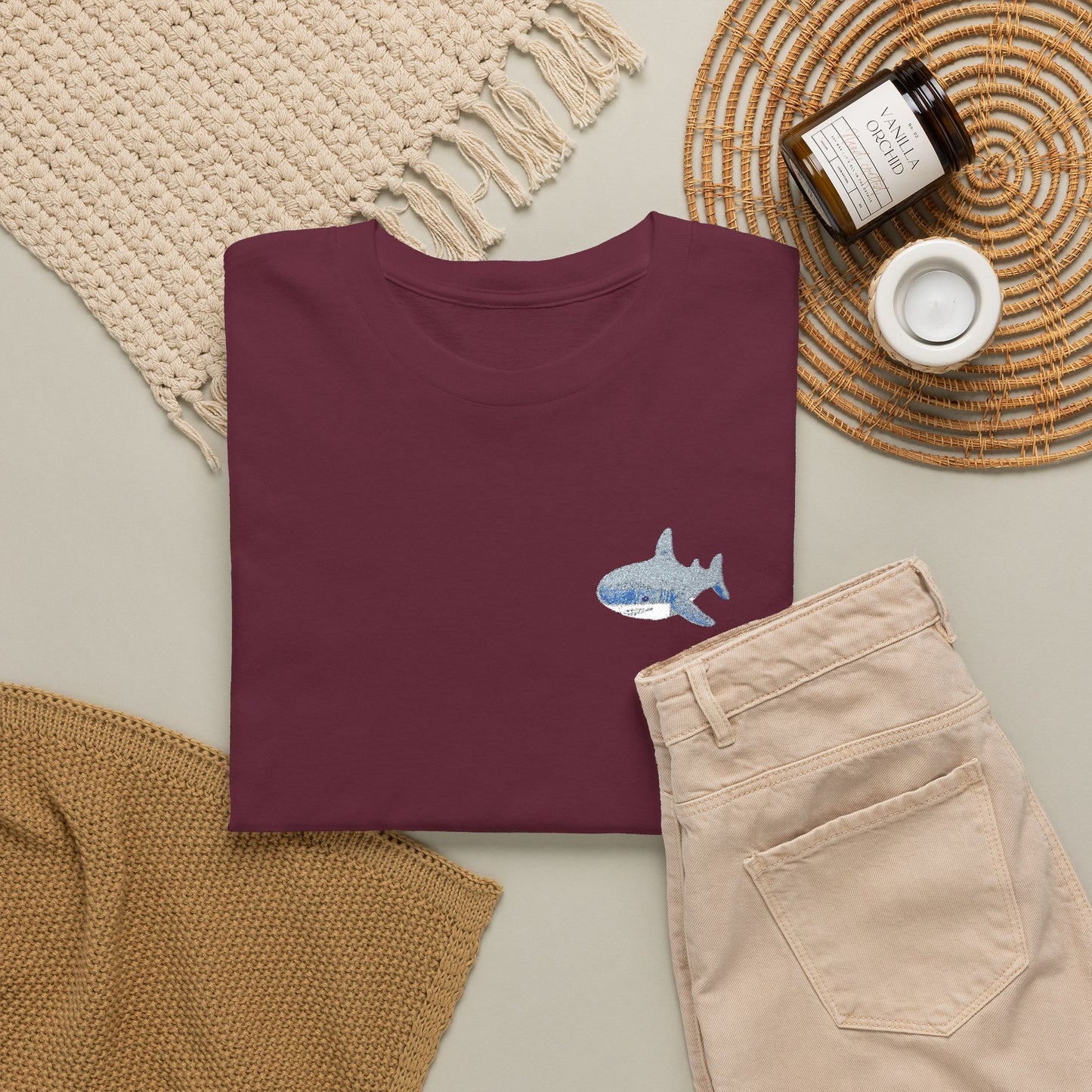 Embroidered Shork Tee