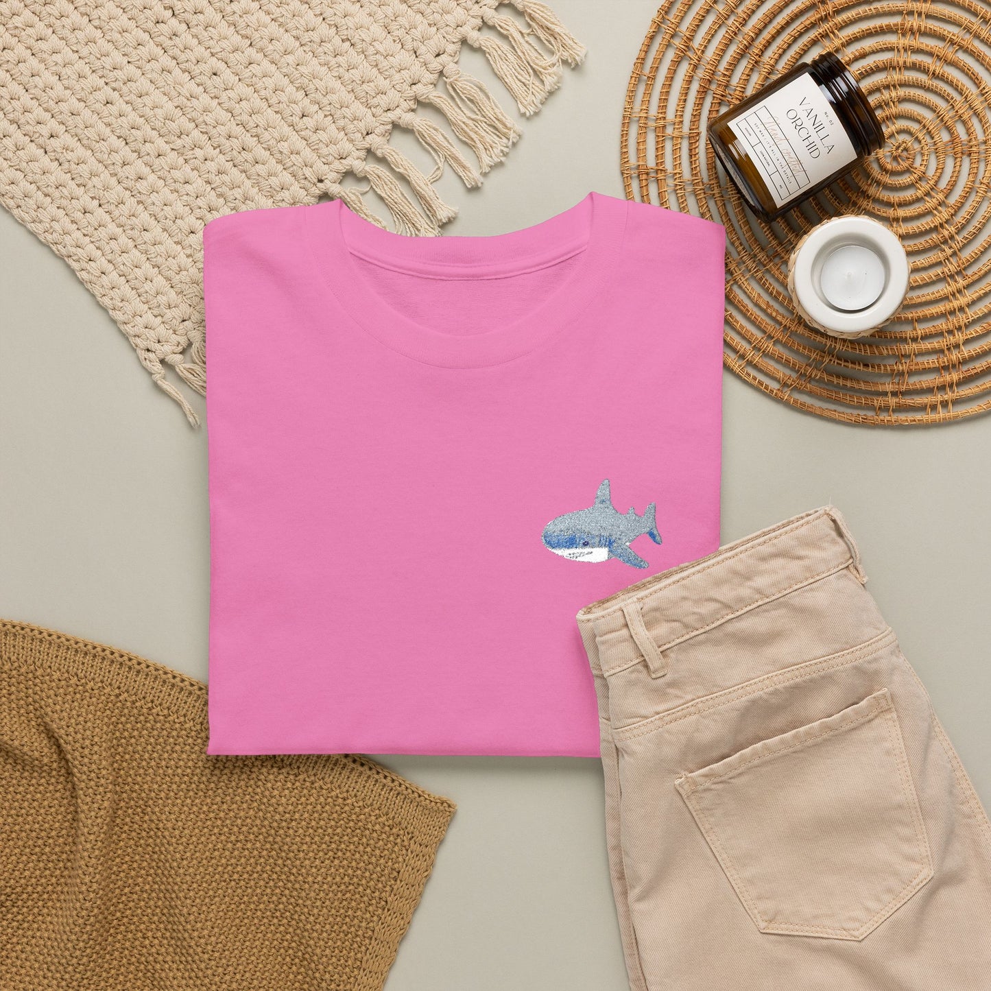 Embroidered Shork Tee